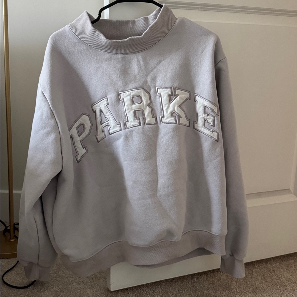PARKE Valentine’s Day edition lavender crew neck